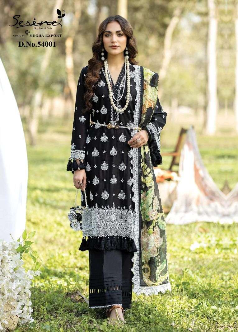 ADAN LIBAS LUCHSIA BY SERINE DESIGNER WITH WORK LAWN COTTON PAKISTANI STYLE SUITS ARE AVAILABLE AT WHOLESALE PRICE