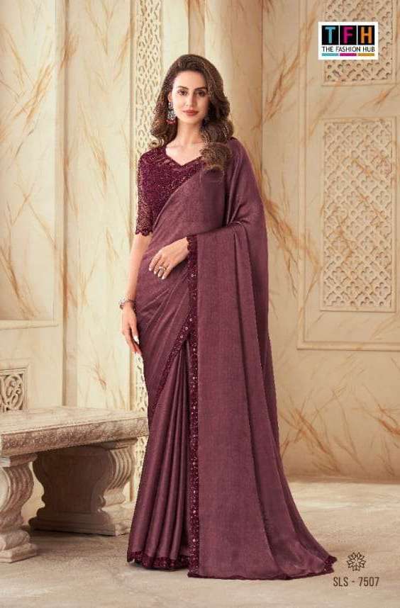 SALSA STYLE VOL-2 SERIES 7501 TO 7516 BY TFH DESIGNER WITH WORK PARTY WEAR SAREES ARE AVAILABLE IN SINGLES AT WHOLESALE PRICE