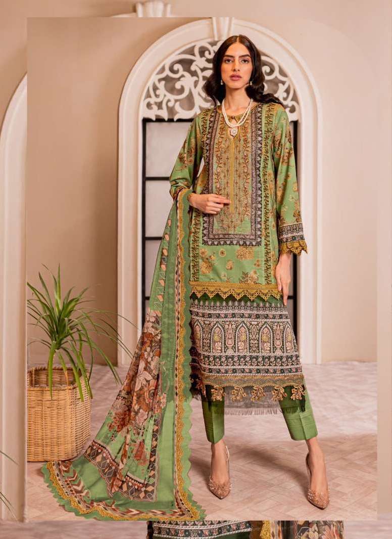 CHEVRON LAWN VOL-8 SERIES 8001 TO 8006 BY MAJESTY DESIGNER WITH PRINTED PAKISTANI STYLE JAM COTTON SUITS ARE AVAILABLE AT WHOLESALE PRICE