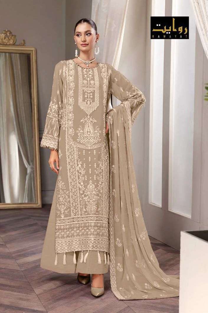 EMAAN ADEEL VOL-14 SERIES 3049A TO 3049D BY RAWAYAT DESIGNER WITH WORK PAKISTANI STYLE GEORGETTE SUITS ARE AVAILABLE AT WHOLESALE PRICE