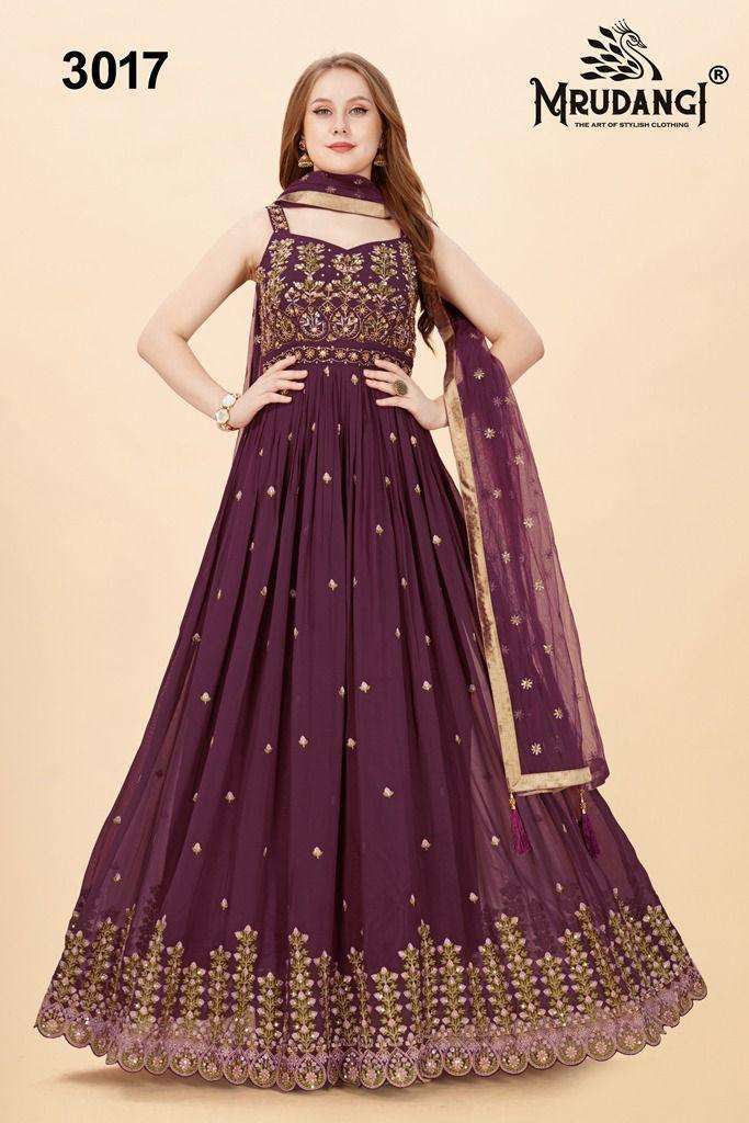 FAIRY TALES VOL-4 SERIES 3015 TO 3019 GOWN BY NRUDANGI DESIGNER WITH WORK GEORGETTE GOWNS ARE AVAILABLE AT WHOLESALE PRICE