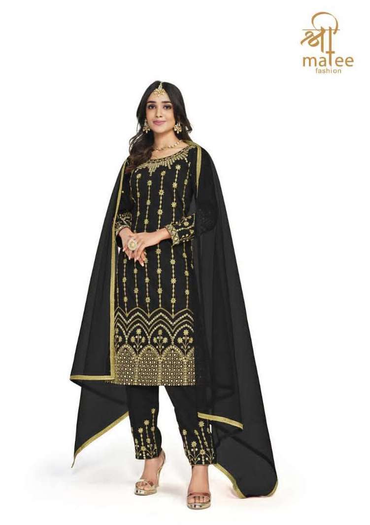 MIRROR VOL-14 SERIES 173A TO 173D BY SHREE MATEE DESIGNER WITH WORK SOFT SILK SUITS ARE AVAILABLE IN SINGLES AT WHOLESALE PRICE