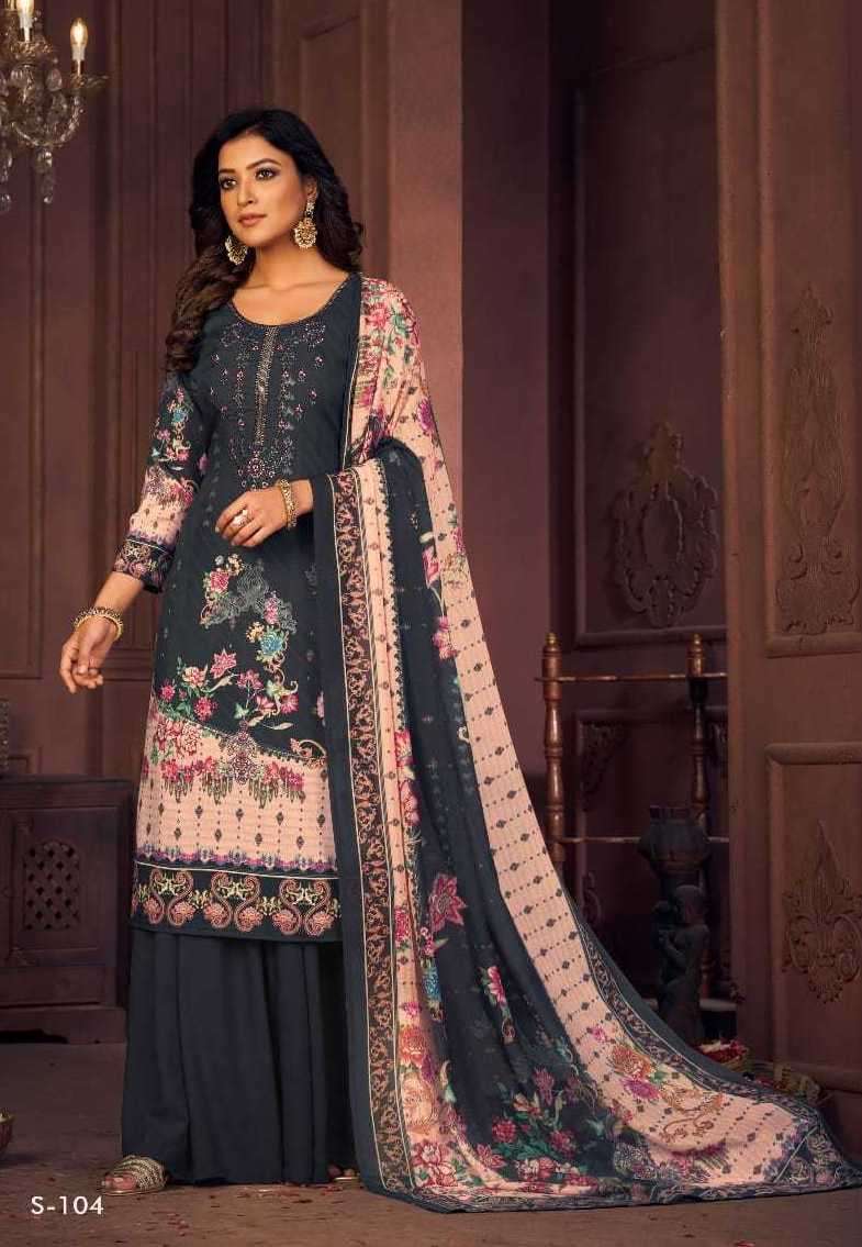 MISHAAL SERIES 101 TO 108 BY FYRA DESIGNER WITH PRINTED CAMBRIC COTTON SUITS ARE AVAILABLE AT WHOLESALE PRICE