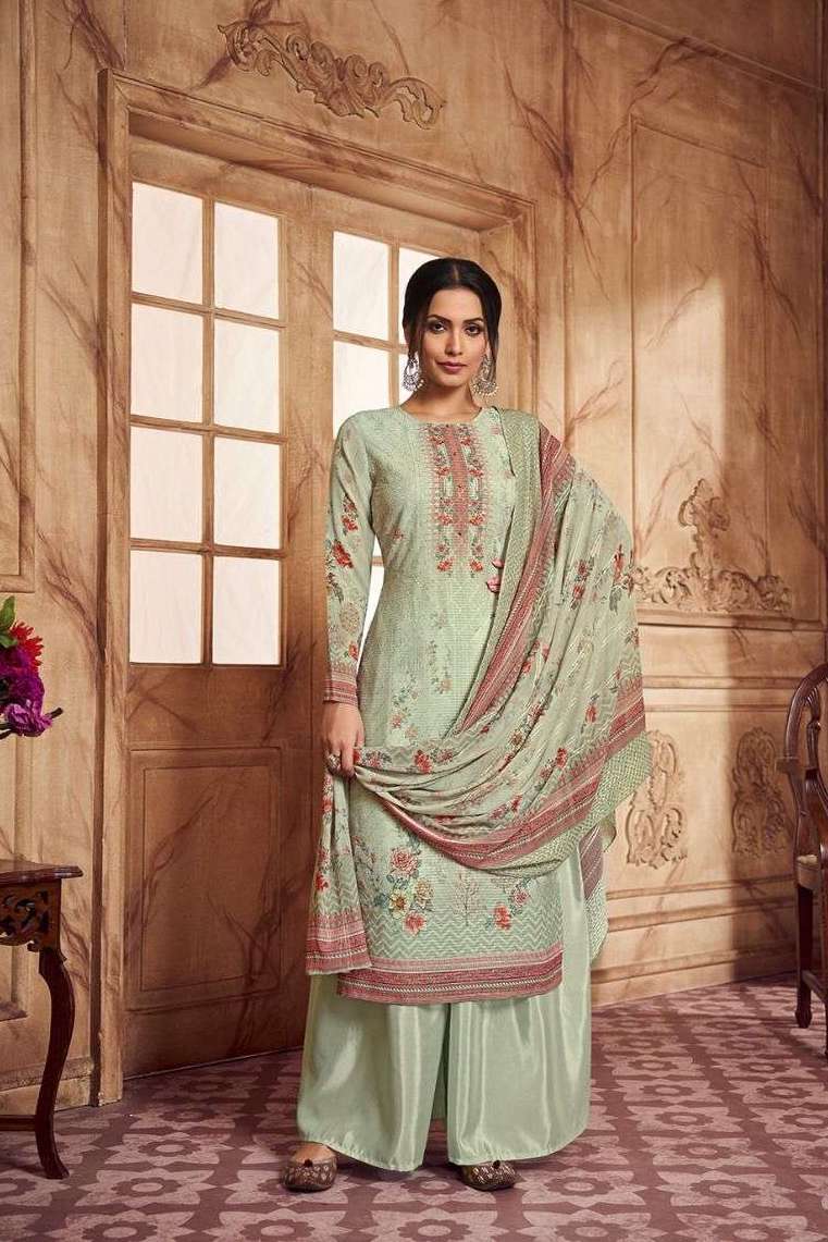 PAKIZA SERIES 401 TO 406 BY ZUBEDA DESIGNER WITH DIGITAL PRINTED AND WORK GEORGETTE SUITS ARE AVAILABLE AT WHOLESALE PRICE