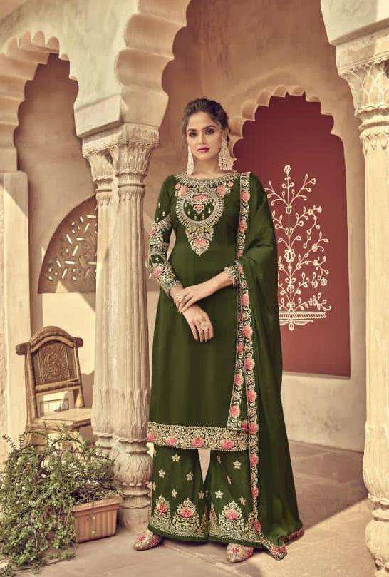 HINAAZ SERIES 101 TO 104 BY AMYRA DESIGNER WITH HEAVY WORK VISCOSE UPADA SILK SUITS ARE AVAILABLE AT WHOLESALE PRICE