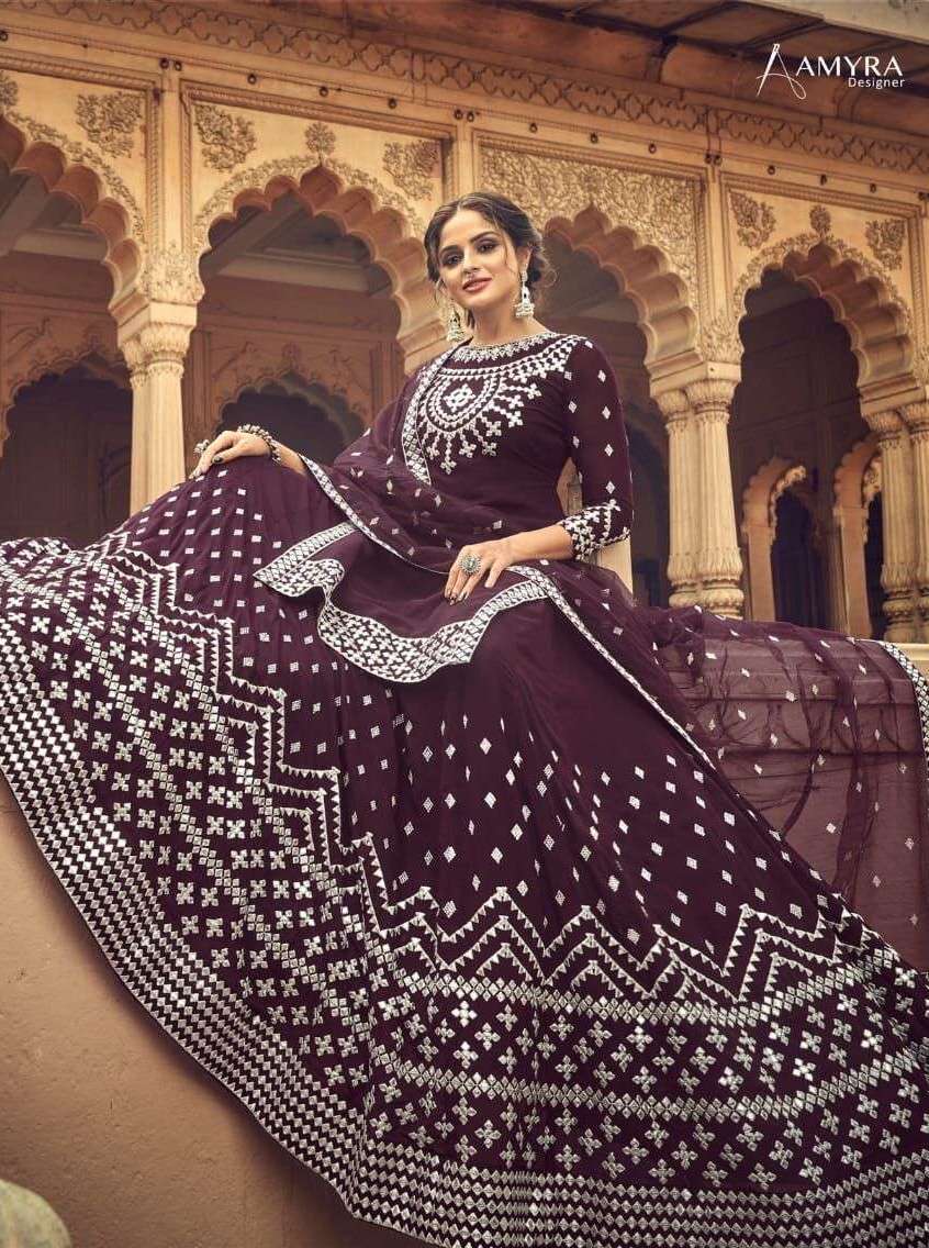 KALAKAARI SERIES 101 TO 104 BY AMYRA DESIGNER WITH HEAVY WORK GEORGETTE SUITS ARE AVAILABLE AT WHOLESALE PRICE