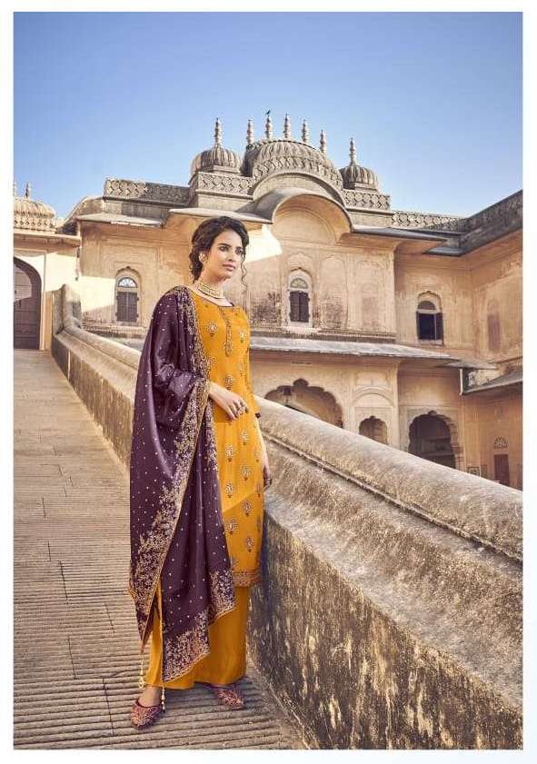 MAGIC SERIES 101 TO 104 BY AMYRA DESIGNER WITH WORK CHINON SILK SUITS ARE AVAILABLE AT WHOLESALE PRICE