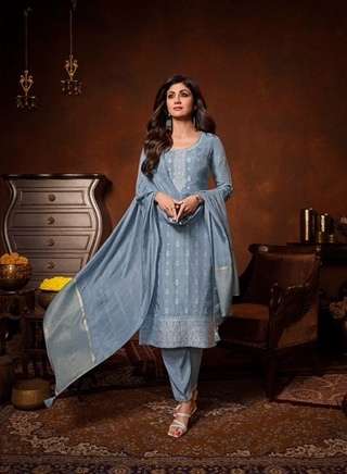 SHILPA VOL-3 SERIES 511 TO 514 KURTI BY VATSAM DESIGNER WITH WORK VISCOSE DOLA JACQUARD KURTI WITH BOTTOM AND DUPATTA ARE AVAILABLE AT WHOLESALE PRICE