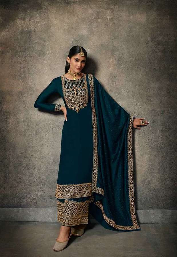 ADAA SERIES 14601 TO 14606 BY ZISA DESIGNER WITH WORK SILK GEORGETTE SUITS ARE AVAILABLE AT WHOLESALE PRICE