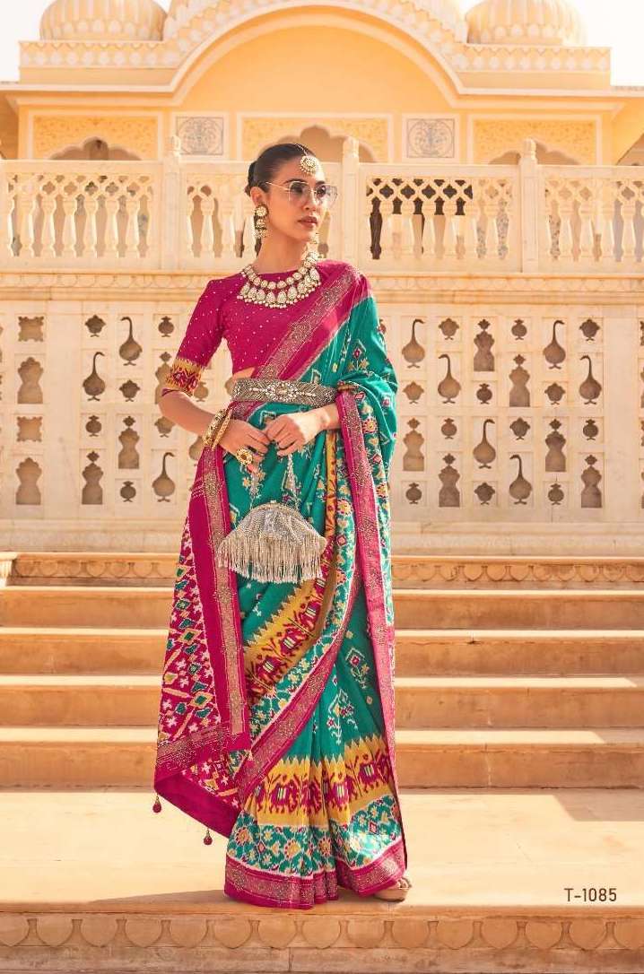 PARIKRAMA SERIES 1082 TO 1089 SAREE BY RATH DESOGNER PATOLA SILK SAREES ARE AVAILABLE AT WHOLESALE PRICE