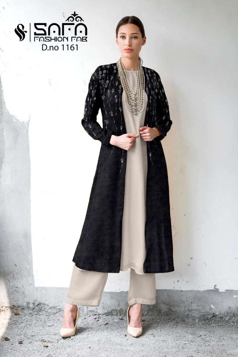 SAFA FASHION FAB 1161 SERIES DESIGNER WITH WORK GEORGETTE PAKISTANI STYLE KURTI WITH BOTTOM AND DUPATTA ARE AVAILABLE AT WHOLESALE PRICE