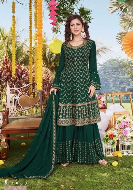SAKHI SERIES 51061 TO 51063 BY FIONA DESIGNER WITH HEAVY WORK GEORGETTE SUITS ARE AVAILABLE AT WHOLESALE PRICE