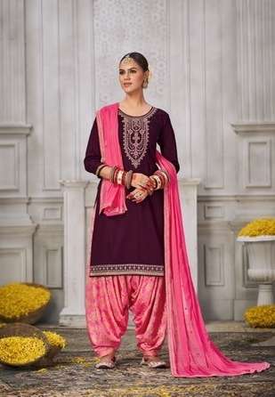 SHANGAR BY PATIALA HOUSE VOL-22 BY KESSI DESIGNER WITH WORK JAM SILK COTTON PATIYALA SUITS ARE AVAILABLE AT WHOLESALE PRICE