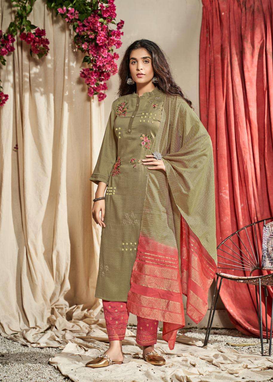 STARLIGHT VOL-3 SERIES 951 TO 956 BY VINK DESIGNER WITH WORK VISCOSE SILK TOP WITH BOTTOM AND DUPATTA ARE AVAILABLE AT WHOLESALE PRICE