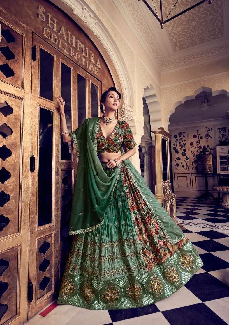 VASTREY VOL-7 SERIES 50001 TO 50004 BY ARYA DESIGNER WITH PRINTED AND WORK SILK LEHENGAS ARE AVAILABLE IN SINGLES AT WHOLESALE PRICE