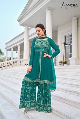 ANGEL SERIES 101 TO 104 BY AMYRA DESIGNER WITH EMBROIDERY WORK GEORGETTE SUITS ARE AVAILABLE AT WHOLESALE PRICE