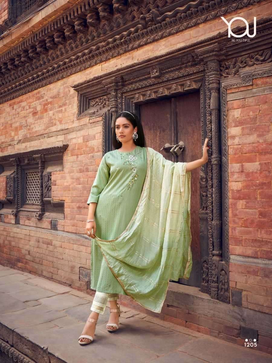 PARADISE VOL-9 SERIES 1201 TO 1206 KURTI BY WANNA DESIGNER WITH WORK VISCOSE KURTI WITH PANT AND DUPATTA ARE AVAILABLE AT WHOLESALE PRICE