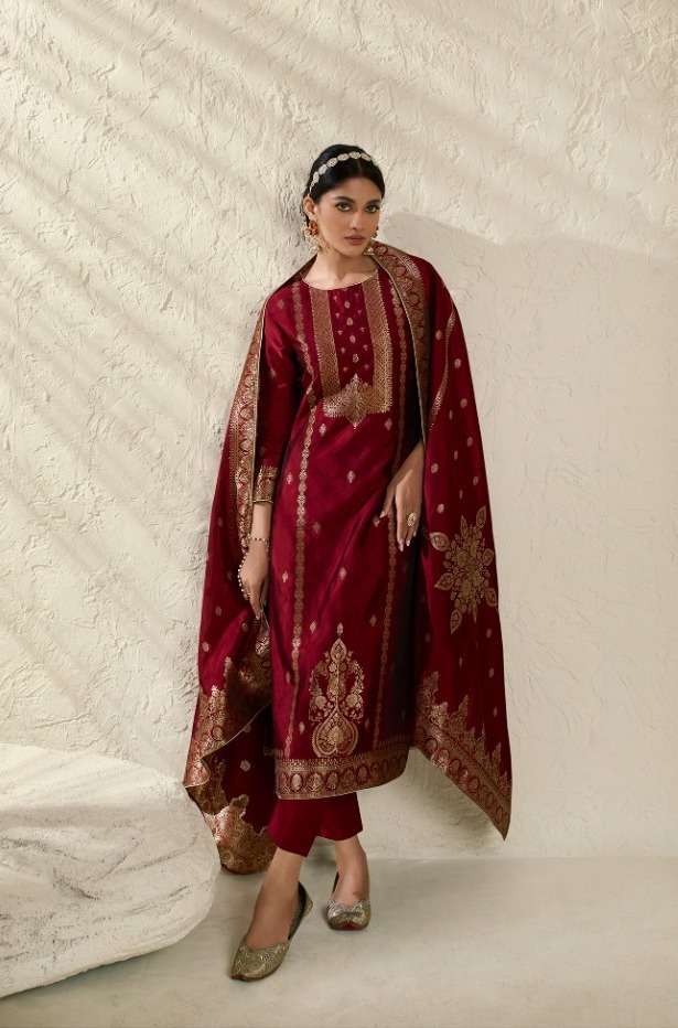 SILKY VOL-3 SERIES 14781 TO 14786 BY ZISA DESIGNER BEMBERG SILK SUITS ARE AVAILABLE AT WHOLESALE PRICE