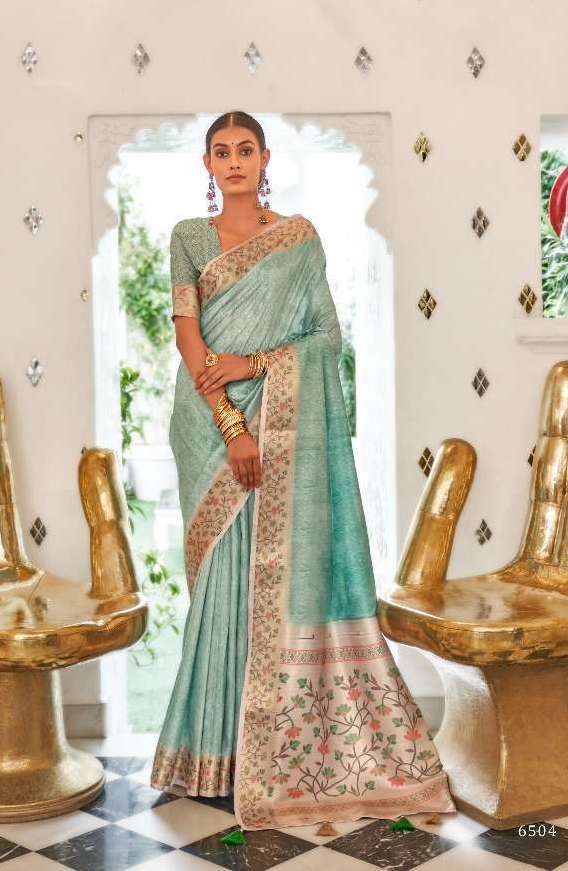 SURKH SERIES 6501 TO 6508 SAREE BY PANKH DESIGNER SILK SAREES ARE AVAILABLE AT WHOLESALE PRICE