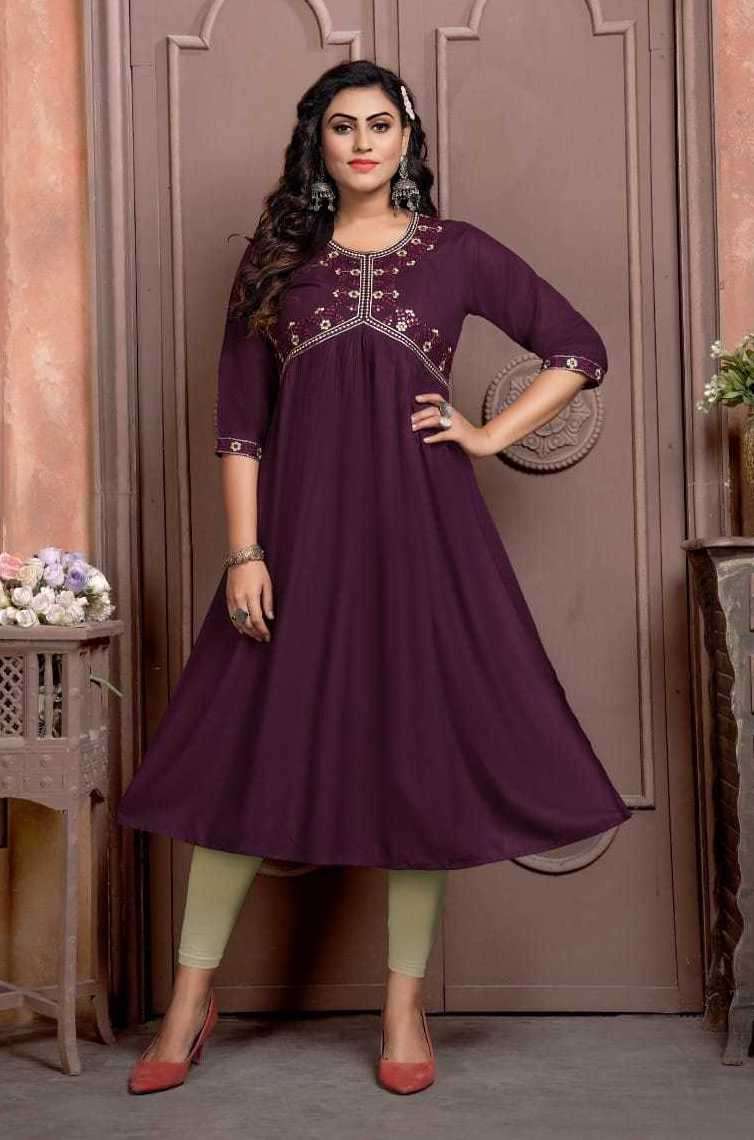 ALIA VOL-4 SERIES 401 TO 408 KURTI BY KINTI DESIGNER RAYON KURTIS ARE AVAILABLE AT WHOLESALE PRICE