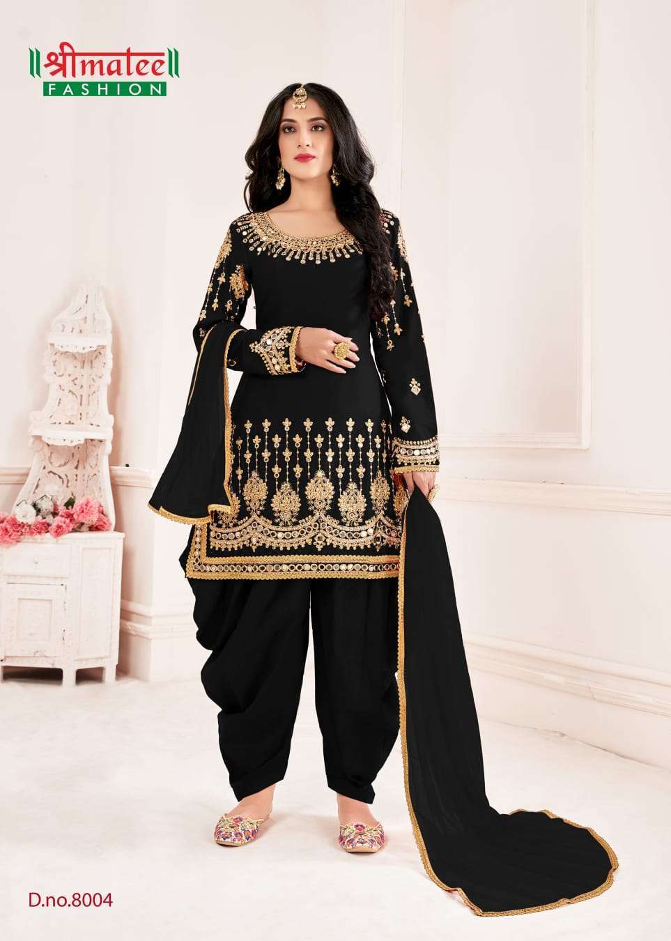 BEBO VOL-8 SERIES 8001 TO 8004 BY SHREE MATEE DESIGNER WITH WORK SILK SUITS ARE AVAILABLE AT WHOLESALE PRICE