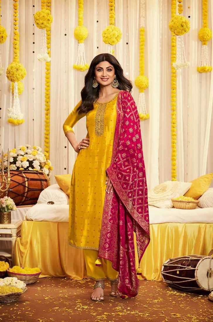 HALDI SERIES 1231 TO 1234 BY VATSAM DESIGNER WITH WORK GEORGETTE SILK READYMADE SUITS ARE AVAILABLE AT WHOLESALE PRICE