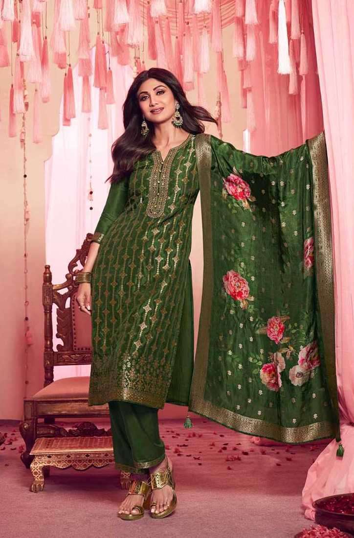 MEHENDI COLLECTION SERIES 1411 TO 1414 BY VATSAM DESIGNER WITH WORK BHAGALPURI SILK READYMADE SUITS ARE AVAILABLE AT WHOLESALE PRICE