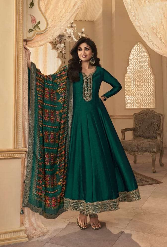 SHILPA VOL- 10 SERIES 1051 TO 1054 BY VATSAM DESIGNER WITH WORK BHAGALPURI SILK READYMADE SUITS ARE AVAILABLE AT WHOLESALE PRICE