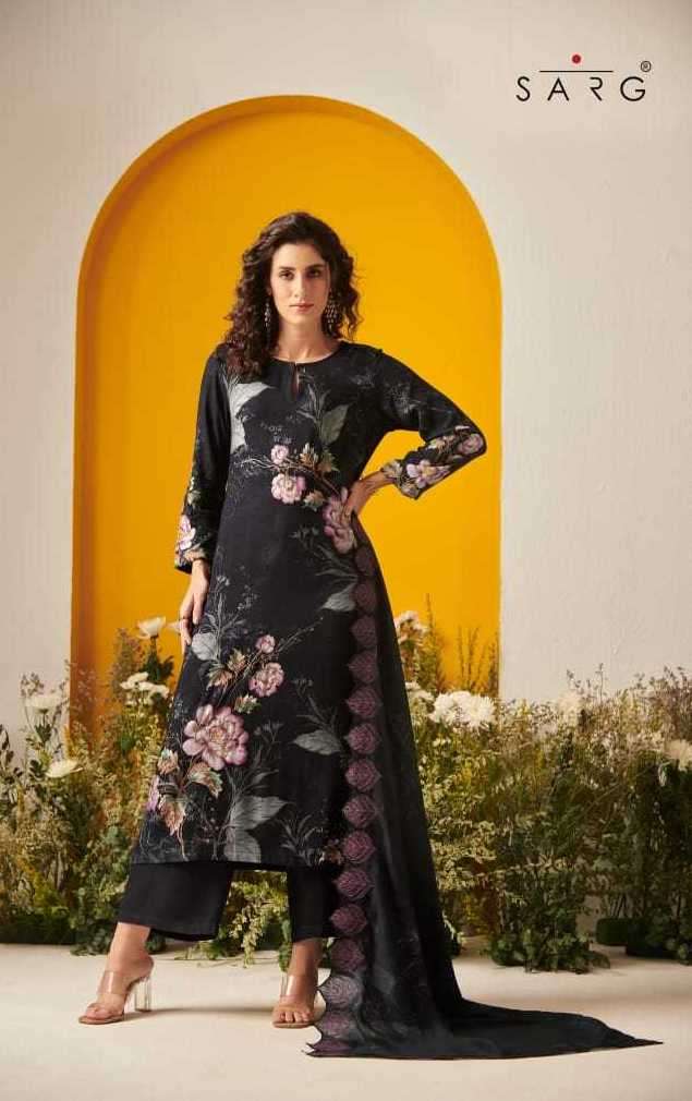 FREYA SERIES 900 BY SARG DESIGNER WITH PRINTED AND HAND WORK STAPLE TWILL SUITS ARE AVAILABLE AT WHOLESALE PRICE