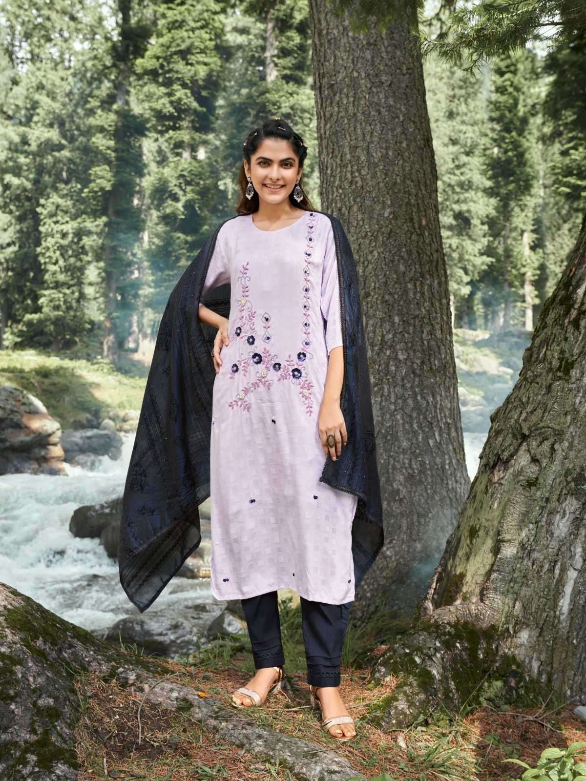 HEAVEN SERIES 3001 TO 3006 BY YOU DESIGNER WITH WORK RAYON KURTI WITH BOTTOM AND DUPATTA ARE AVAILABLE AT WHOLESALE PRICE