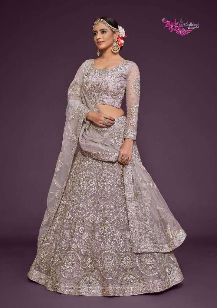 THE SHIMMERS VOL-1 SERIES 7901 TO 7909 BY ZEEL DESIGNER WITH HEAVY WORK LEHENGAS ARE AVAILABLE AT WHOLESALE PRICE