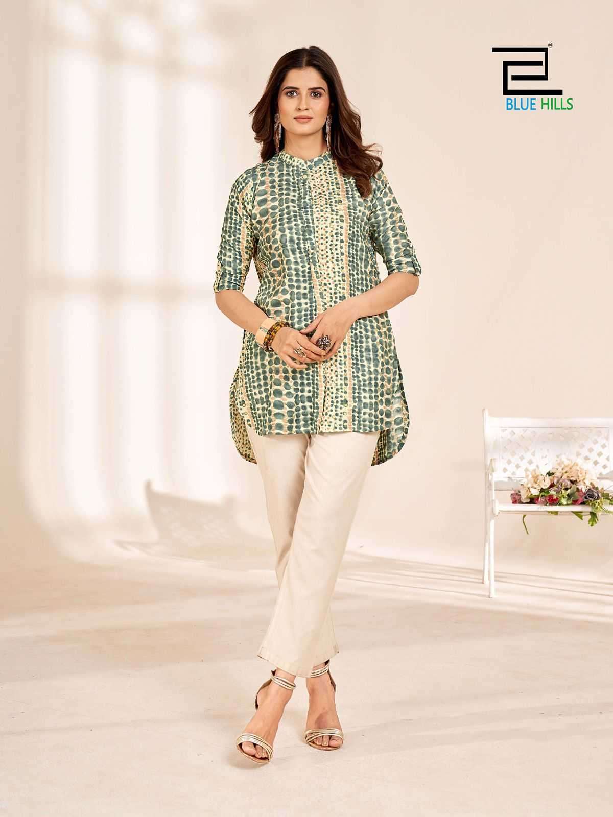 CAPPUCCINO SERIES 1001 TO 1004 BY BLUE HILLS DESIGNER PRINTED RAYON TOPS ARE AVAILABLE AT WHOLESALE PRICE