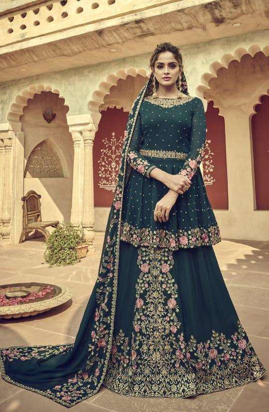 SIMRAN SERIES 1001 TO 1004 BY AMYRA DESIGNER WITH WORK GEORGETTE SUITS ARE AVAILABLE AT WHOLESALE PRICE