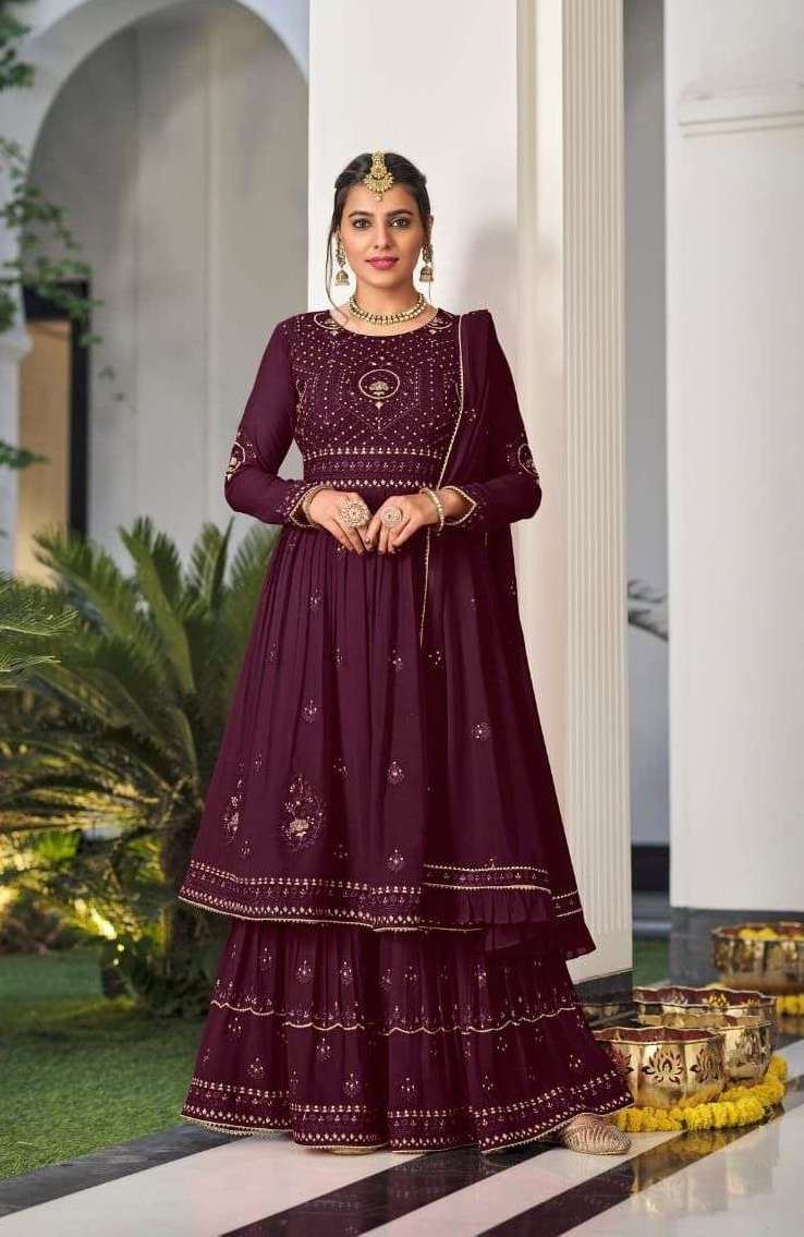 VINTAGE SERIES 1001 TO 1004 BY AMYRA DESIGNER WITH WORK READYMADE GEORGETTE SUITS ARE AVAILABLE AT WHOLESALE PRICE