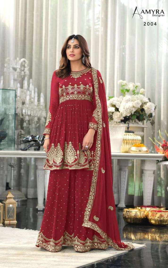 ZARKASH VOL-2 SERIES 2001 TO 2004 BY AMYRA DESIGNER WITH WORK GEORGETTE READYMADE SUITS ARE AVAILABLE AT WHOLESALE PRICE