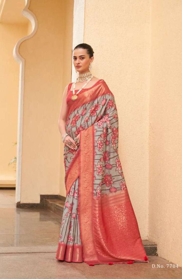 ANSHIKA SERIES 7701 TO 7709 SAREE BY PANKH DESIGNER TUSSAR SILK SAREES ARE AVAILABLE AT WHOLESALE PRICE