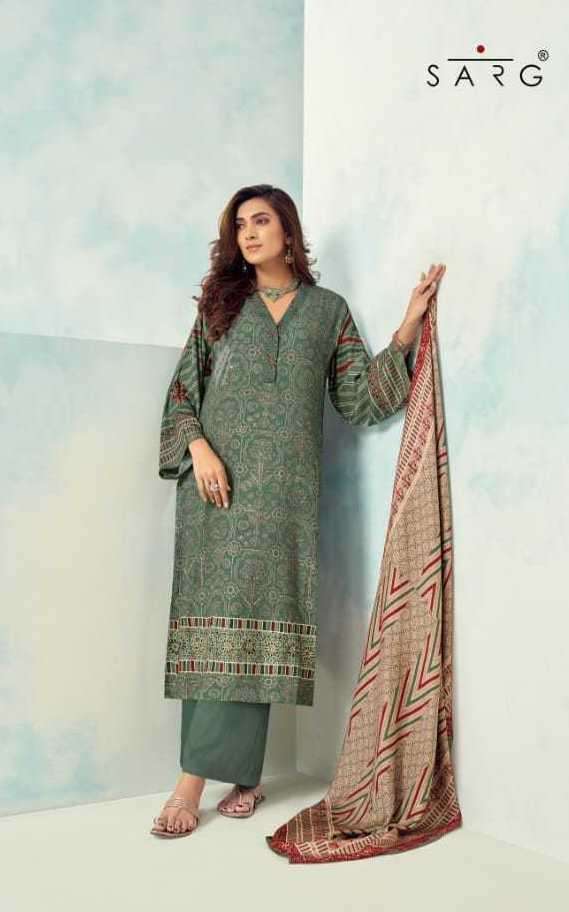 CHHAPAI SERIES 900 BY SARG DESIGNER WITH DIGITAL PRINTED AND HAND WORK MUSLIN SILK SUITS ARE AVAILABLE AT WHOLESALE PRICE