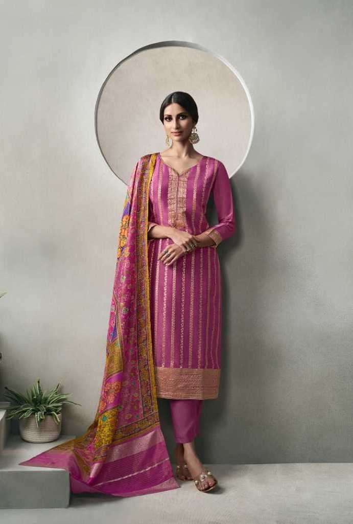 GLORY SERIES 15141 TO 15144 BY ZISA DESIGNER WITH WORK JACQUARD SUITS ARE AVAILABLE AT WHOLESALE PRICE