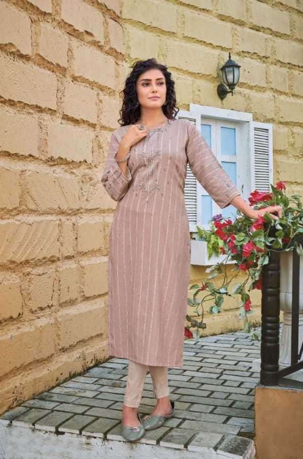 RETRO SERIES 13598 TO 13603 KURTI BY KALAROOP DESIGNER WITH WORK RAYON KURTIS ARE AVAILABLE AT WHOLESALE PRICE