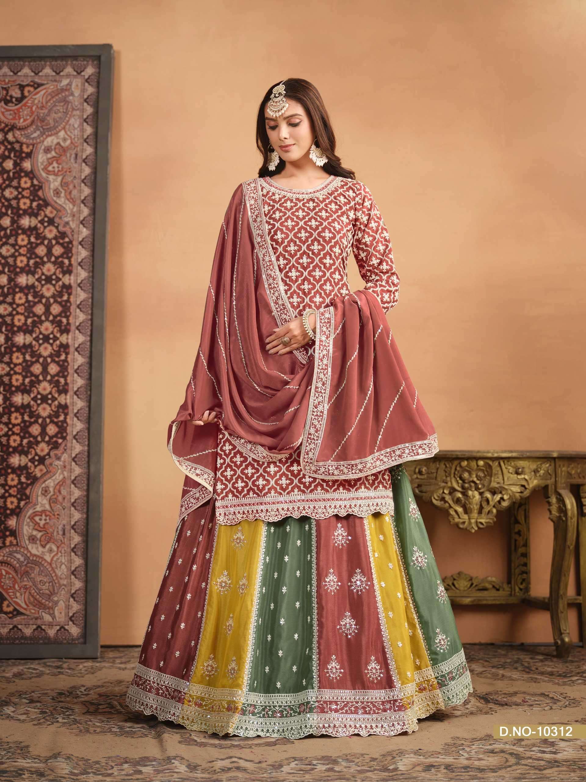 Samaya By Aashirwad Georgette Skirt Style Salwar Kameez Wholesaler