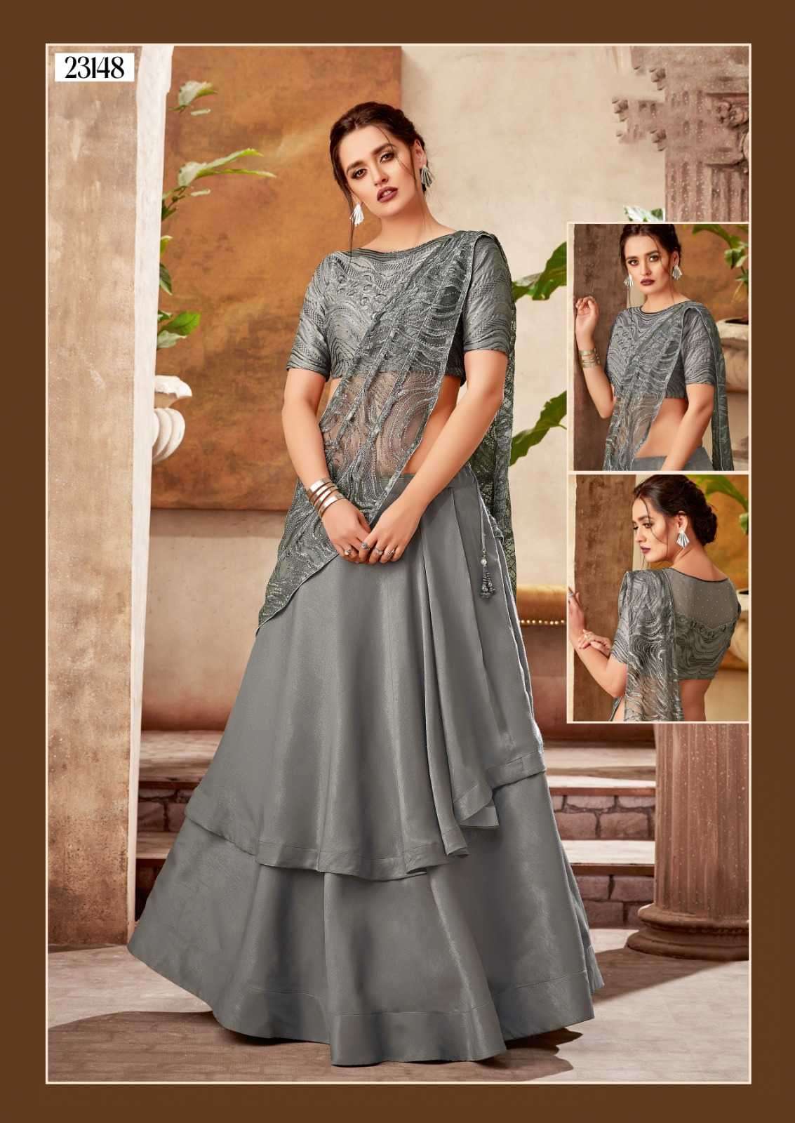 Mahotsav #MohMaya #Indian #Saree #Fashion #Designerwear #Fabric #Wedding |  Lehenga style, Lehenga style saree, Wedding chaniya choli