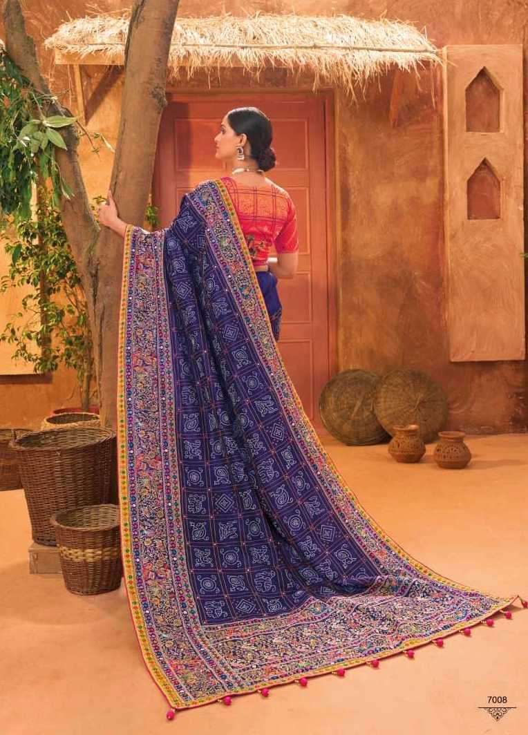 KACCHI WORK VOL-5 SERIES 7001 TO 7008 SAREE BY MN DESIGNER KACCHI WORK BANARASI SILK SAREES ARE AVAILABLE AT WHOLESALE PRICE