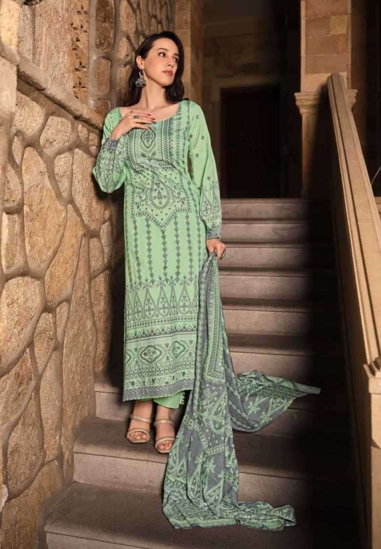 MAHAM SERIES 1001 TO 1006 BY FIDA DESIGNER WITH PRINTED AND WORK COTTON SATIN SUITS ARE AVAILABLE AT WHOLESALE PRICE