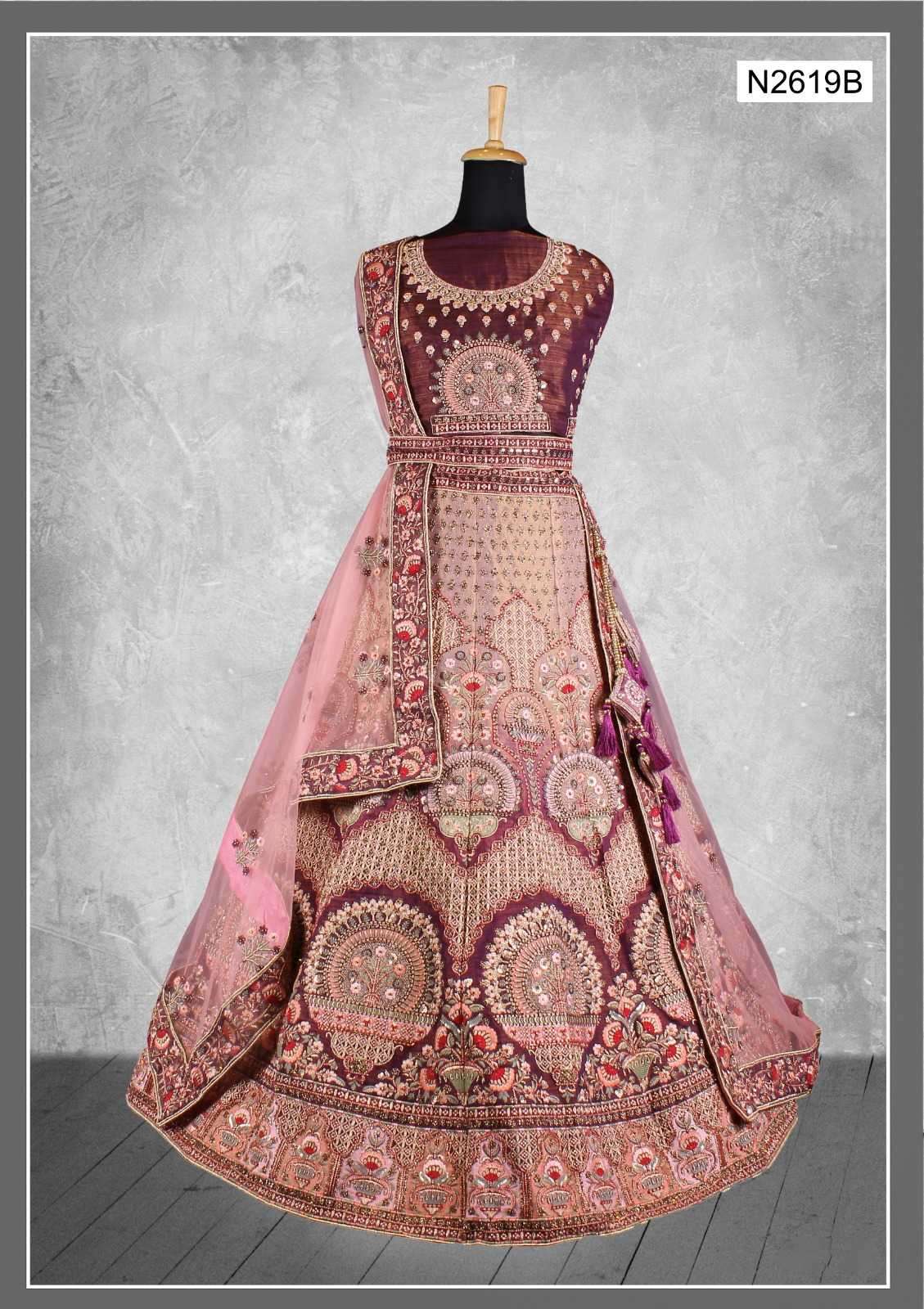 Peach Colour New Exclusive Designer Wedding Wear Heavy Work Lehenga Choli  Collection 1010 - The Ethnic World