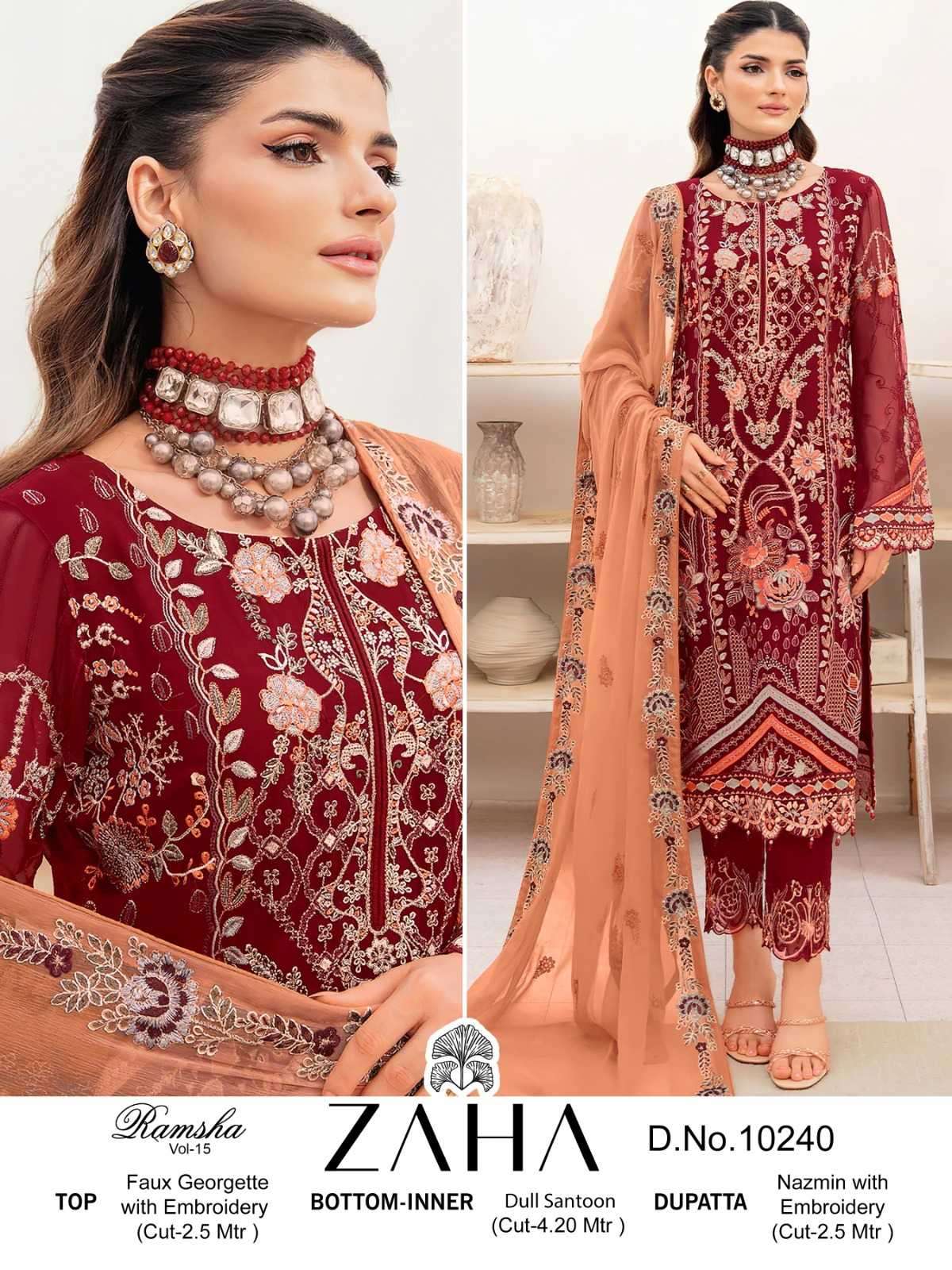 ZAHA 10026 H CHANTELLE VOL 2 PAKISTANI SUITS WITH