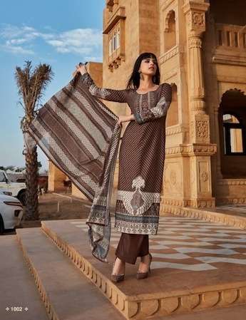 SAANJH SERIES 1001 TO 1006 BY FIDA DESIGNER PRINTED COTTON PAKISTANI STYLE SUITS ARE AVAILABLE AT WHOLESALE PRICE