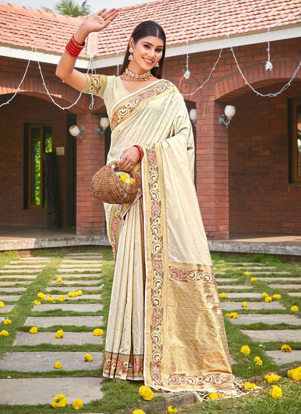 Mahek Soft Patola Weaving Diwali Wear Designer Sarees Collection Catalog