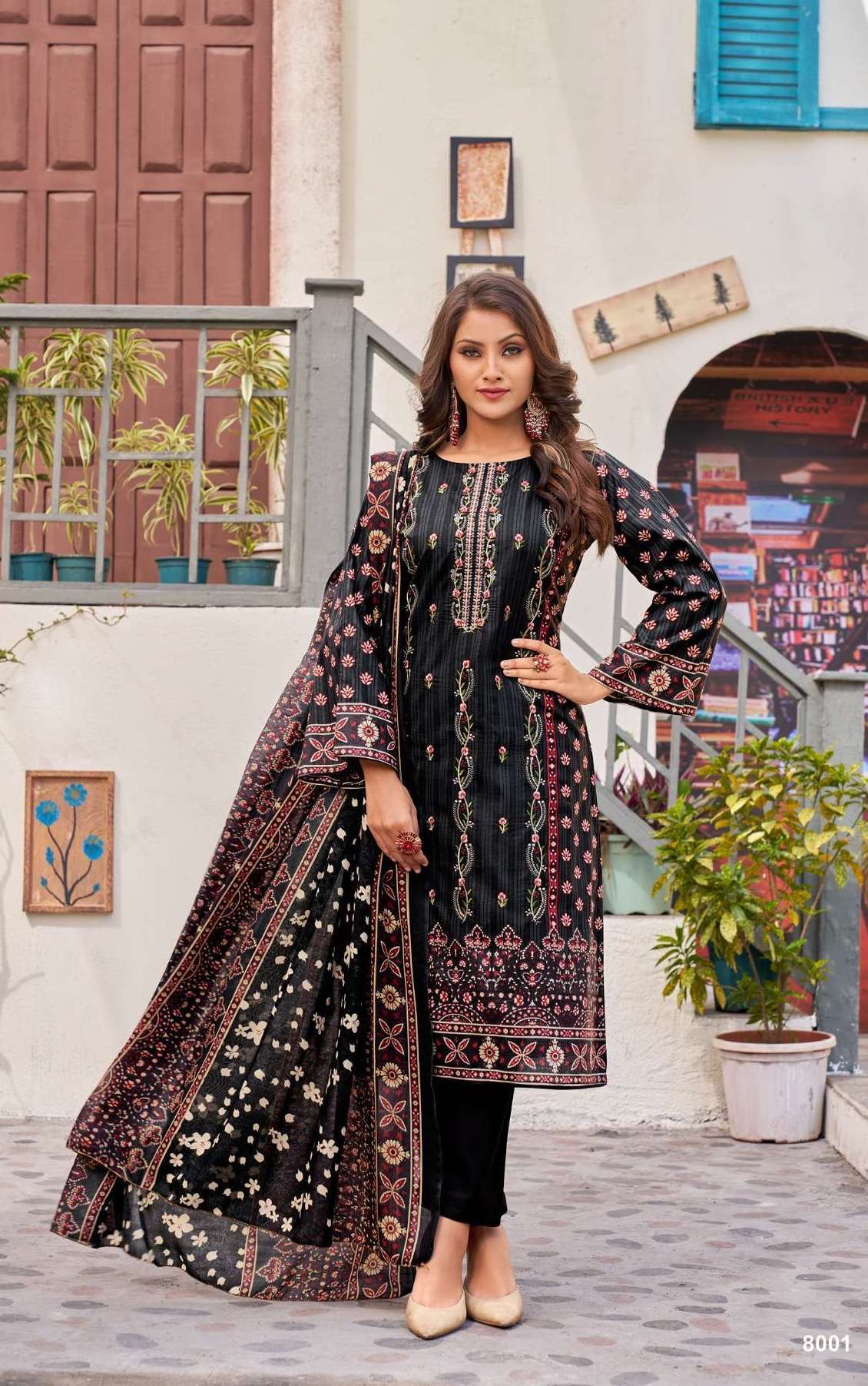 BIN SAEED LAWN COLLECTION VOL-8 SERIES 8001 TO 8006 BY SHRADDHA