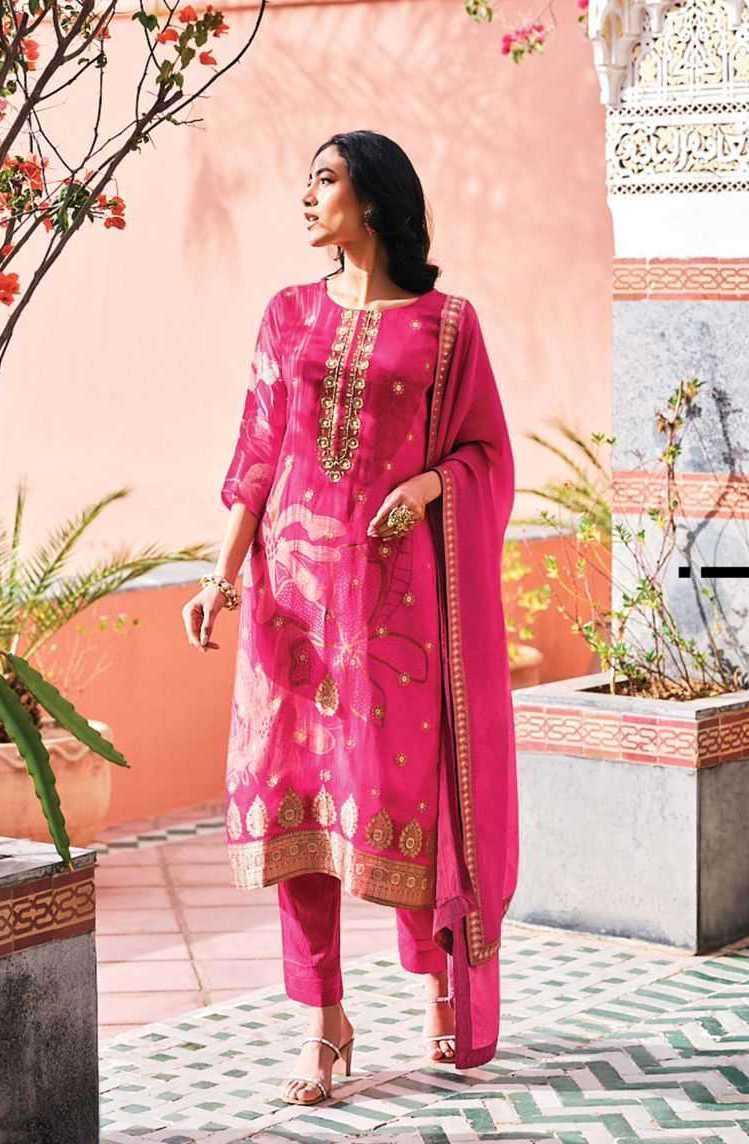 NUSRAT SERIES 01 TO 04 BY S4U DESIGNER WITH DIGITAL PRINTED AND WORK ORGANZA KURTI WITH PANT AND DUPATTA ARE AVAILABLE AT WHOLESALE PRICE