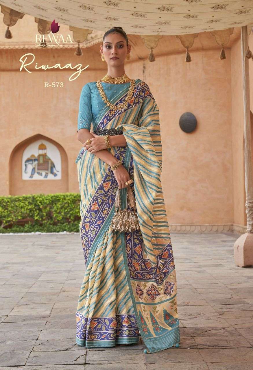 RIWAAZ SERIES 566 TO 574 SAREE BY REWAA DESIGNER HAND WORK BRASSO SAREES ARE AVAILABLE AT WHOLESALE PRICE
